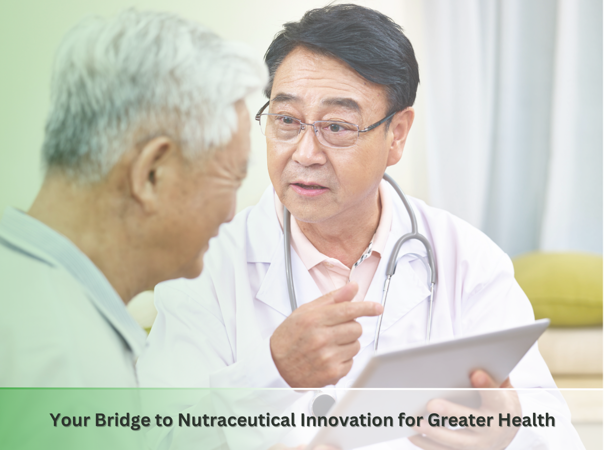 A professional healthcare provider consulting a patient, symbolizing HSF Biotech USA's role in bridging high-quality nutraceutical products to the U.S. market.